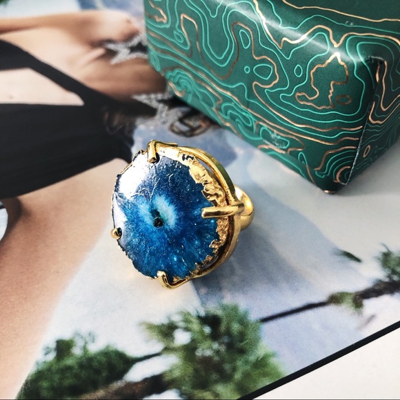 EARTHBOUND Jewelry - Genuine Agate Stone Ring